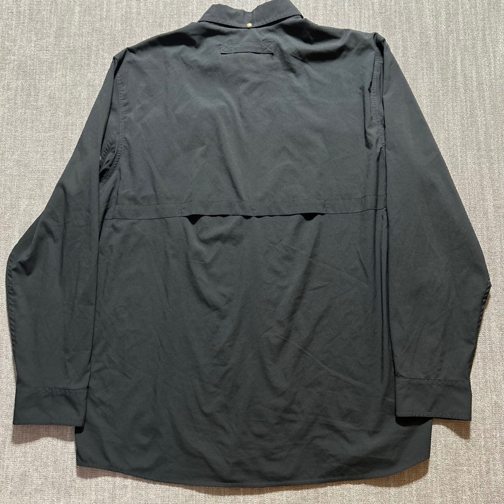 Duluth Trading Co Button Down Mens XL Tall Black Untucked Ripstop Ventilated - Picture 5 of 6